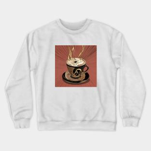 Coffee Retro Style Vintage Since Established Crewneck Sweatshirt